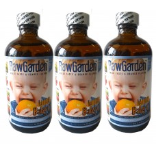 Raw Garden Baby' C Natural Liquid Vitamin C with Rose Hip, Amla, Camu Camu, Acerola 3 Pack